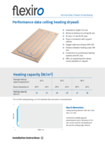 Technical data sheet ceiling heating kit