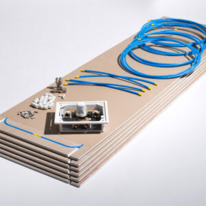 Radiant wall heating kit - components